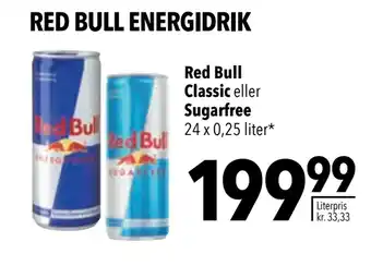 Citti Red Bull Classic eller Sugarfree tilbud