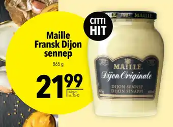 Citti Maille Fransk Dijon sennep tilbud