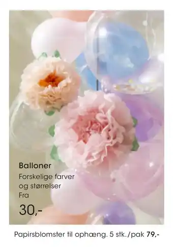 Bilka Papirsblomster til ophæng tilbud