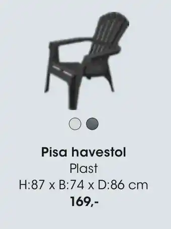 Bilka Pisa havestol tilbud