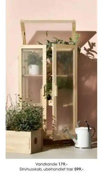 Bilka Drivhusskab, ubehandlet træ tilbud