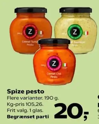 Coop.dk Spize pesto tilbud