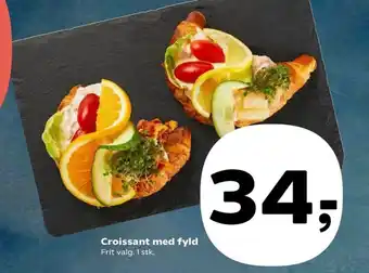 Croissant med fyld