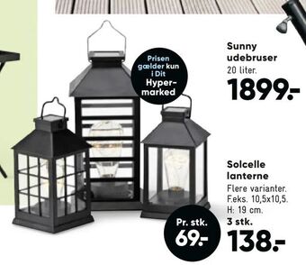 Bilka Solcelle lanterne tilbud