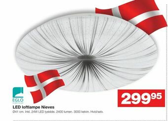 Bauhaus LED loftlampe Nieves tilbud