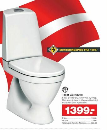 Bauhaus Toilet GB Nautic tilbud