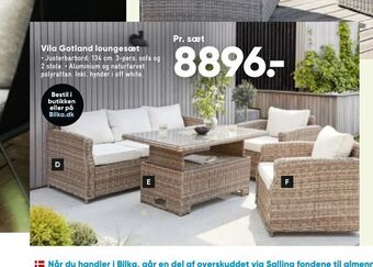Bilka Vila Gotland loungesæt tilbud