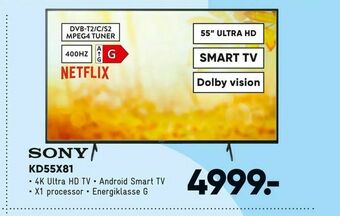 Bilka Sony Kd55x81 tilbud