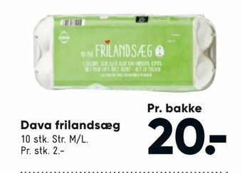 Bilka Dava frilandsæg tilbud
