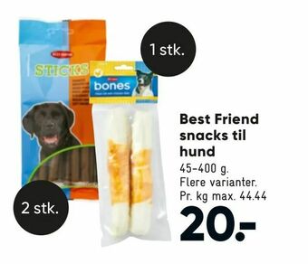 Bilka Best Friend snacks til hund tilbud