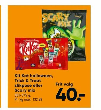 Kit Kat halloween, Trick & Treat slikpose eller Scary mix