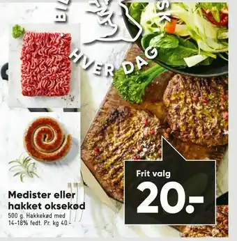 Bilka Medister eller hakket oksekød tilbud