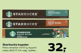 Coop.dk Starbucks kapsler tilbud