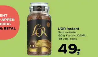 Coop.dk L'OR instant tilbud