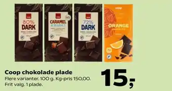 Coop.dk Coop chokolade plade tilbud