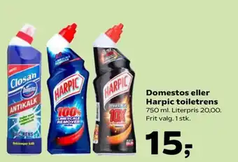 Coop.dk Domestos eller Harpic toiletrens tilbud