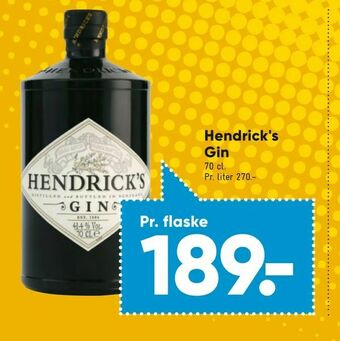 Bilka Hendrick's Gin tilbud