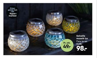 Bilka Solcelle mosaik lys tilbud