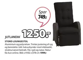 JYSK STORD LOUNGESTOL tilbud
