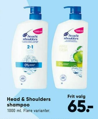 Bilka Head & Shoulders shampoo tilbud