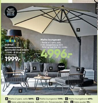 Bilka Malta loungebord tilbud