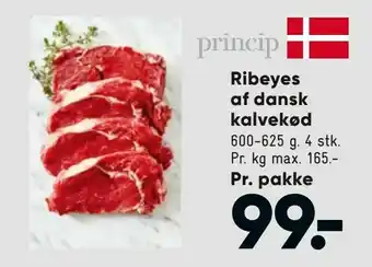 Bilka Ribeyes af dansk kalvekød tilbud