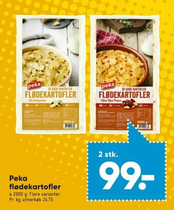 Bilka Peka flødekartofler tilbud