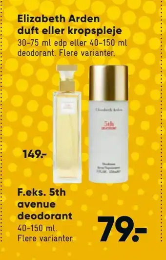 Bilka 5th avenue deodorant tilbud