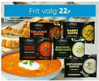 Bilka Mou specialsuppe tilbud