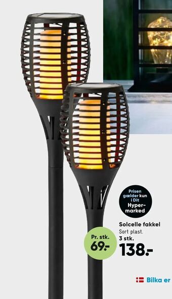 Solcelle fakkel