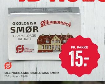 MENY Øllingegaard økologisk smør tilbud