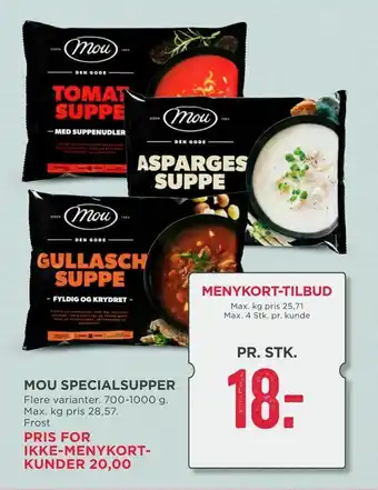 MENY Mou specialsupper tilbud