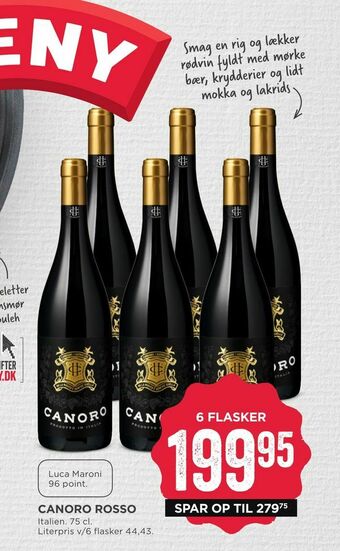 MENY Canoro rosso tilbud
