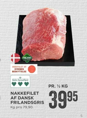MENY Nakkefilet af dansk frilandsgris tilbud