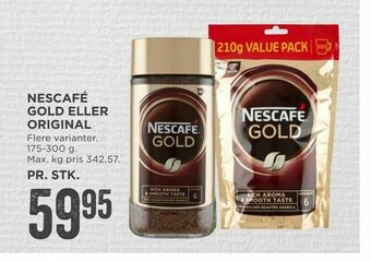 MENY Nescafé gold eller original tilbud
