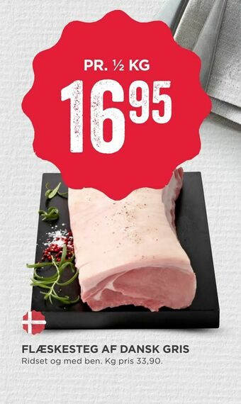 MENY Flæskesteg af dansk gris tilbud
