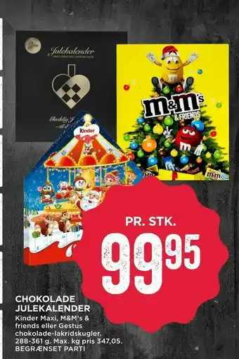 MENY Chokolade julekalender tilbud