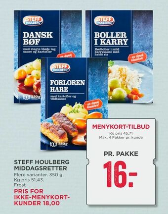 MENY Steff houlberg middagsretter tilbud