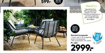 Marsala loungesæt