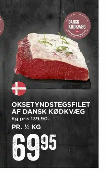 MENY Oksetyndstegsfilet af dansk kødkvæg tilbud