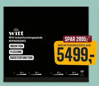 Skousen Witt induktions kogeplade WIF60SQW2 tilbud