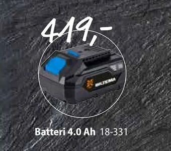 Biltema Batteri 4,0 Ah tilbud