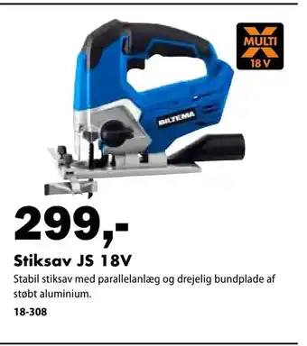 Biltema Stiksav JS 18V tilbud