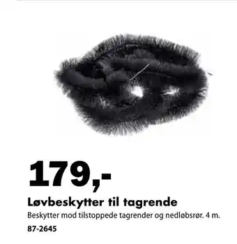 Løvbeskytter til tagrende