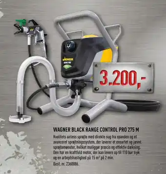 Johannes Fog WAGNER BLACK RANGE CONTROL PRO 275 M tilbud