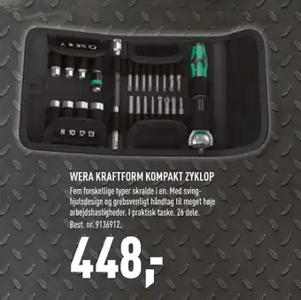 Johannes Fog WERA KRAFTFORM KOMPAKT ZYKLOP tilbud