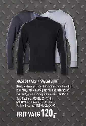 Johannes Fog MASCOT CARVIN SWEATSHIRT tilbud