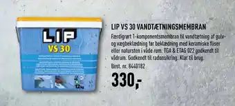 Johannes Fog LIP VS 30 VANDTÆTNINGSMEMBRAN tilbud