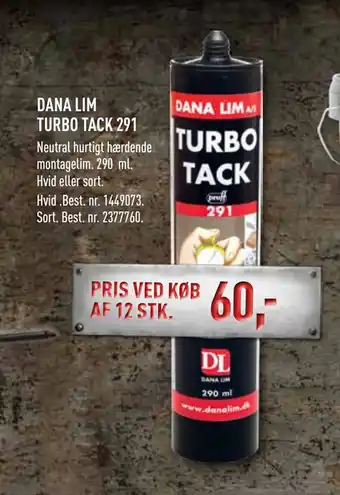 Johannes Fog DANA LIM TURBO TACK 291 tilbud