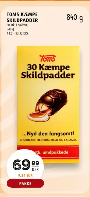 Scandinavian Park TOMS KÆMPE SKILDPADDER tilbud